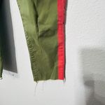 Mother The Shaker Prep Frayed Pants Fatigue Green & Red Size 25 Crop Photo 12