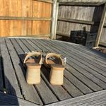 A New Day Nwt Size 9 Women's Kathleen Raffia Buckle Block Heels -  wedding summer Photo 4