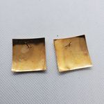 Vintage Yellow & Cream Earrings Yellow Photo 2