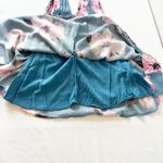 Illa Illa Floral Crepe Halter Dress Blue Pink Size S Photo 7