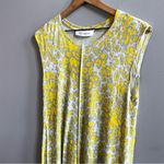 Derek Lam 10 Crosby  Yellow Grey Printed Sleeveless Tunic Dress Photo 2