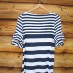 Lilly Pulitzer  Navy White Striped Jersey Dress Photo 6