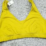 Aerie Offline Recharge Summer Lights Terry Sports Bra Size Large Yellow Unlined Photo 0