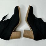 Soda Ripley Black Ankle Bootie Womens Size 10 Chunky Block Stacked Heel Lace Up Photo 6