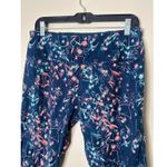Sweaty Betty Power Zip Pocket Workout Crop Leggings Womens Size XL Blue Floral Photo 1