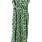 Greylin  Womens Embroidered Eyelet Smocked‎ Ruffle Tie Waist Jumpsuit Size Medium Photo 0