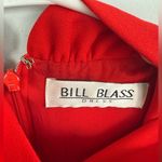 Bill Blass  elegant midi red dress size 6 Photo 10