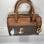 Michael Kors Brown Jet Set Girls XS Crossbody Duffle Bag Photo 3