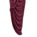 Camila Coelho | NWT Liby Jersey Draped Asymmetrical Midi Skirt in Mauve Size XS Photo 4
