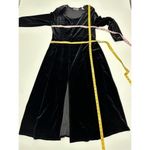 Amanda Smith  Velvet Velour Long Sleeve Maxi Dress Wednesday‎ Style Black Size 12 Photo 4