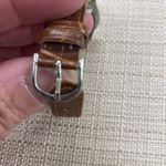 Calvin Hill Ladies Quartz Watch 34mm Round Silver Brown Faux Leather SKU 424 Photo 3