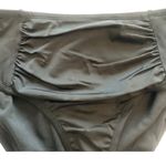 NWT! Sonnet Shores Shirred Front Women's High Waist Bikini Swimsuit Bottom Sz 6 Black Photo 3
