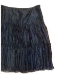 White House | Black Market NWT WHBM Black Ruffle Tiered Skirt Bubble Hem 4 Party Photo 1