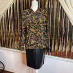Josephine Multi-Colored  Long Sleeve Dressy Blouse Photo 1