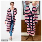 Beautiful Laurie Felt Pointelle Maxi Cardigan! Size M Photo 1