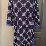 Crown & Ivy Navy and Blue Geometric Dress Photo 1