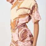 NWT Sovere Molten Cotton Mini Dress in Pink Brown Size Small Photo 7