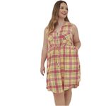 Torrid  Mini Challis Zip-Front Plaid Shirt Dress Photo 1