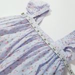 Mable Ditsy Floral Ruffle Tiered Maxi Dress Fit and Flare side Pockets Pink Photo 3