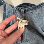 Madewell Blue Denim Shorts Overalls Size XS EUC Photo 6
