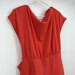New York & Company Coral Stretch Wide Leg Jumpsuit M Casual Career Vacation Orange Size M Photo 1