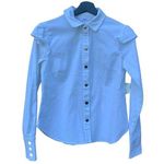 Bar III  XS white button up long sleeve shirt Photo 0