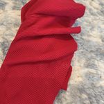 ZARA magenta one shoulder ruffle bathing suit top Photo 2