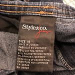 Style & Co Straight Leg-Dark Wash Natural Fit Jeans, Size 18 Photo 3