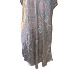 Solange Vintage Satin Dress Featuring Paisley Overall Print 18/20 Photo 2