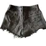 Forever 21 Black Frayed Jean Shorts size 26 Photo 1