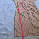 Just Polly NWT bodycon shirt dress in neutral pink. Pink Size M Photo 11