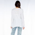 Wilt White Long Sleeve V Neck Top Size Large Photo 2