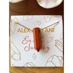 ALEX AND ANI NWT Red Jasper Chain Station Necklace Photo 2