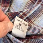 Andrée Andree by unit  boutique multi color plaid button up shirt ombre plus si… Photo 6