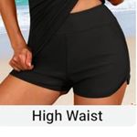 Black White Stripe Tankini Swimsuit with Shorts Two Piece Size Large NWT #2238 Photo 5