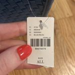 Anthropologie NWT  Blue Woven Neoprene Shoulder Bag Photo 2