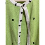 Bobbie Bell Bright Green Dog Novelty Cardigan Sz M St Bernard & Spaniel in Dogho Size M Photo 4