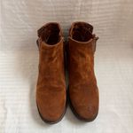 A.S.98 Brown Leather Metallic Boot Size 37 EU 7 US Moto Western Steampunk Photo 1