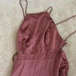 Like New Revelry Desert Rose Haven Satin Bridesmaid Dress in Size 8 Petite Pink Photo 1