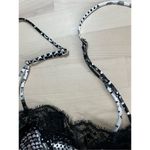 Victoria's Secret  Black Silver Hearts Tank Top Cami Pajama Top Shirt Size XL Photo 9