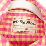 Free People  FP We The Free Womens‎ Boho High Tide Button Down Gingham Shirt XS Photo 4