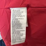 Hollister  Navy Blue and Red Feather Stuffed Puffer Jacket | Size Medium Photo 8