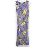 Vintage Napa Valley Womens Purple Floral Square Neck Long Maxi Dress sz S Beachy Photo 2