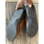 The Leather Collection Women’s Comfort Sandal Sling Back Tan Sz 8W Three Buckle Brown Photo 7