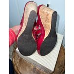 Euro Soft Women's Red Strappy Wedge Sandals Size 10M‎ Casual Summer Photo 2