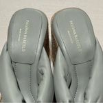 Paloma Barcelo NWOB 39 Tess Slip On Espadrille Platform Wedge Sandals Leather Green Size 8.5 Photo 3