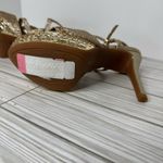 Gianni Bini Gold Metallic sparkle gem Sandal Heels Photo 9