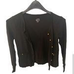 J.Crew | Painters Tee Black Layering Lightweight Cardigan Size XXS Photo 3