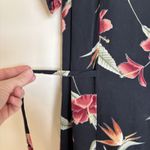 Tommy Bahama Short Sleeve Silk Maxi Dress Tropical Birds of Paradise Sz Small Photo 5