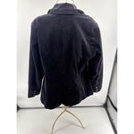 Eloquii  97% Cotton Black Velvet One Button Jacket Blazer Women’s Size 16 Photo 8